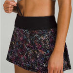 Lululemon  6 Pace Rival Mid-Rise Skirt Floral Spray Multi Athleisure‎ Running Run Photo 0
