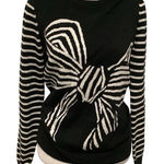 Banana Republic  Black and White Bow Sweater. Excellent Condition. WORN ONCE Photo 0