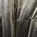 Women's Gray Velour Jumpsuit Size XXS Photo 9