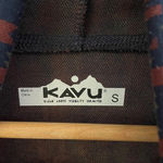 KAVU Women’s  Aztec print pullover drawstring mock neck sweatshirt Small Photo 3