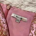 Sau Lee Ada Formal Maxi Gown in Pink Gold Floral Jacquard Size 14 Photo 6