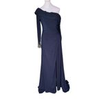 Mac Duggal  - NWT One-Shoulder Long Sleeve Jersey Jewel Wedding Gown Sz 4 Photo 3