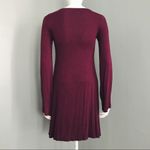 Forever 21 Boho Long-Sleeved Mini Dress in Maroon | Size S Photo 3