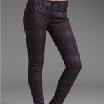 Free People  Tribal Aztec Ikat Skinny Jeans Photo 2
