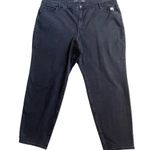 Old Navy  Women’s High-Waisted OG Straight Black Jeans Plus Size 28 Mom Denim Photo 3