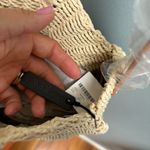 J.Crew  Circle Straw Tote Bag Crossbody in Pom Pom Photo 5