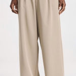 WAYF  Tan High Waist Exposed Waistband Pants Sz M Photo 0