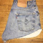 Levi’s Custom Face Outline Designed Jean Shorts Photo 0