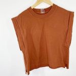CALIA Orange Extended Shoulder Sleeveless Top Shirt Cuffed Womens Size XS Photo 9
