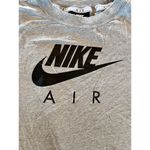 Nike Air Shirt Women's Plus Short Sleeve Small Lounge Crop Swoosh Gray Photo 3