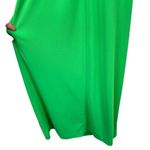ZARA  XS GREEN MIDI DRESS WITH DRAPED DETAIL Ruched Tie Slit Christmas Party Photo 11