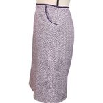 J.Crew Vintage purple and white 100% cotton skirt with POCKETS. Size 14. EUC Photo 4