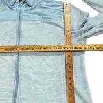 Talbots  Womens Jacket XL Blue High Neck Zips Pockets Fleece Cotton Blend Photo 8