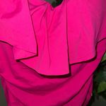 La Blanca Island Goddess Off Shoulder Ruffle One Piece in Pop Pink Size 16 Photo 3