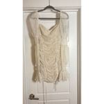 Michael Costello  x REVOLVE Isadora Mini Dress Cream Lace Size M Photo 4