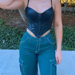 Windsor black leather corset top Photo 0