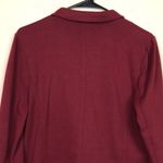 J.Crew  Women’s Academia Career Office Knit Maroon Double-Breasted Blazer Photo 5