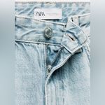 ZARA TRF MID-RISE WIDE LEG RIPPED JEANS FULL LENGHT Size 6 NEW Photo 9
