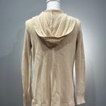 Marled Reunited Clothing Cream Marled Hooded Knit Open Sweater Size M EUC Photo 1