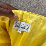 Night Moves  Yellow Satin Beaded Dress SIZE 6 Photo 7