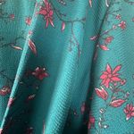 Charming Charlie Midi Dress Faux Wrap Bell Sleeve Long Floral Blue Plus 2X Photo 2