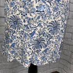 H&M  Paisley and flower print dress blue and white sz 4  Photo 1