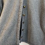 LL Bean Button Front Cropped Layering Knit Cardigan Casual Conservative Size SM Blue Photo 3