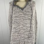Young Fabulous and Broke Grey Popcorn Knit Hoodie Pullover Sweater Oversized M/L Photo 0