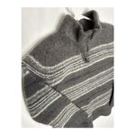 Zegna Sport wool sweater high neck & 1/4 zip gray & cream size small Photo 4