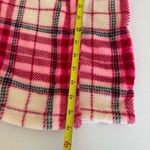 Betsey Johnson  XS / SMALL ROBE Bathrobe Ultra Plush Furry Fleece Plaid Soft Pink Photo 7