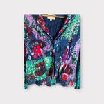 Alberto Makali Alberto Makali Women’s Colorful Art Front Two Button Blazer Jacket Size 10 Photo 3