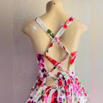 Abercrombie & Fitch Lace-Up
Back Tiered Maxi Dress MEDIUM SIZE Photo 6