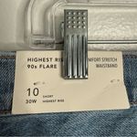 American Eagle Comfort Stretch Waistband Highest Rise 90's Flare 3278 10 Short Photo 3