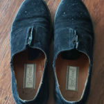 Versace Vintage Gianni  Black Chic Edgy Preppy Feminine Suede Loafers Size 5.5 Photo 0