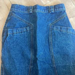 Jordache Vintage Y2K  MIDI Denim Skirt Front Slit Sz 9/10 Photo 6