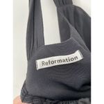 Reformation Poppy Solid Black Sleeveless Cut Out Jumpsuit Size 2 NWT Photo 4