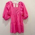 A New Day  from TARGET Puff Sleeve‎ Smocked Back Tiered Dress in Pink size XS Photo 2