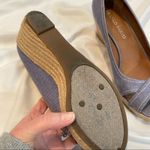 Franco Sarto Blue Peep Toe Espadrille Sandal Wedges Cheria Womens 9 Beachy Photo 5