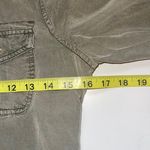 American Eagle Olive Green Button Down Utility Shirt Photo 6