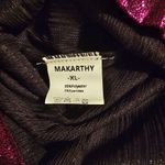 MAKARTHY High Waisted Metallic Purple Shorts Elastic Waist Shiny Sparkly Rave Size XL Photo 2