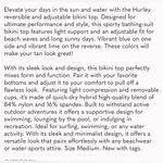 Hurley  Solid Reversible Bralette Bikini Top Size L Photo 2