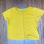 Poof New York Crop top Mustard Yellow  Photo 0