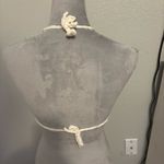 Elegant White Crochet Crop Top, Sz L Size L Photo 1