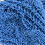 Aerie Blue Soft Loose Knit Open Cardigan Photo 4