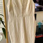 Lulus off white body con dress size L NWT Size L Photo 0