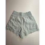 Cloth & Stone   Women XS Linen Blend‎ Smocked Waist Drawstring Shorts Blue Photo 3