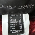 Frank Lyman Chiffon Floral Print Trousers Black/Fuchsia Women's Size 4 Photo 7