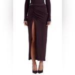 House Of CB  LILAS Espresso Knit‎ Midi Skirt NWOT size L Photo 1