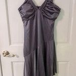 Charlotte Russe Vintage Y2K Grey Sparkle Asymmetrical Evening Dress Photo 0