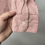 Old Navy  Women’s Button Up Shirt Large Light Pink Long Sleeve Casual Top Photo 4